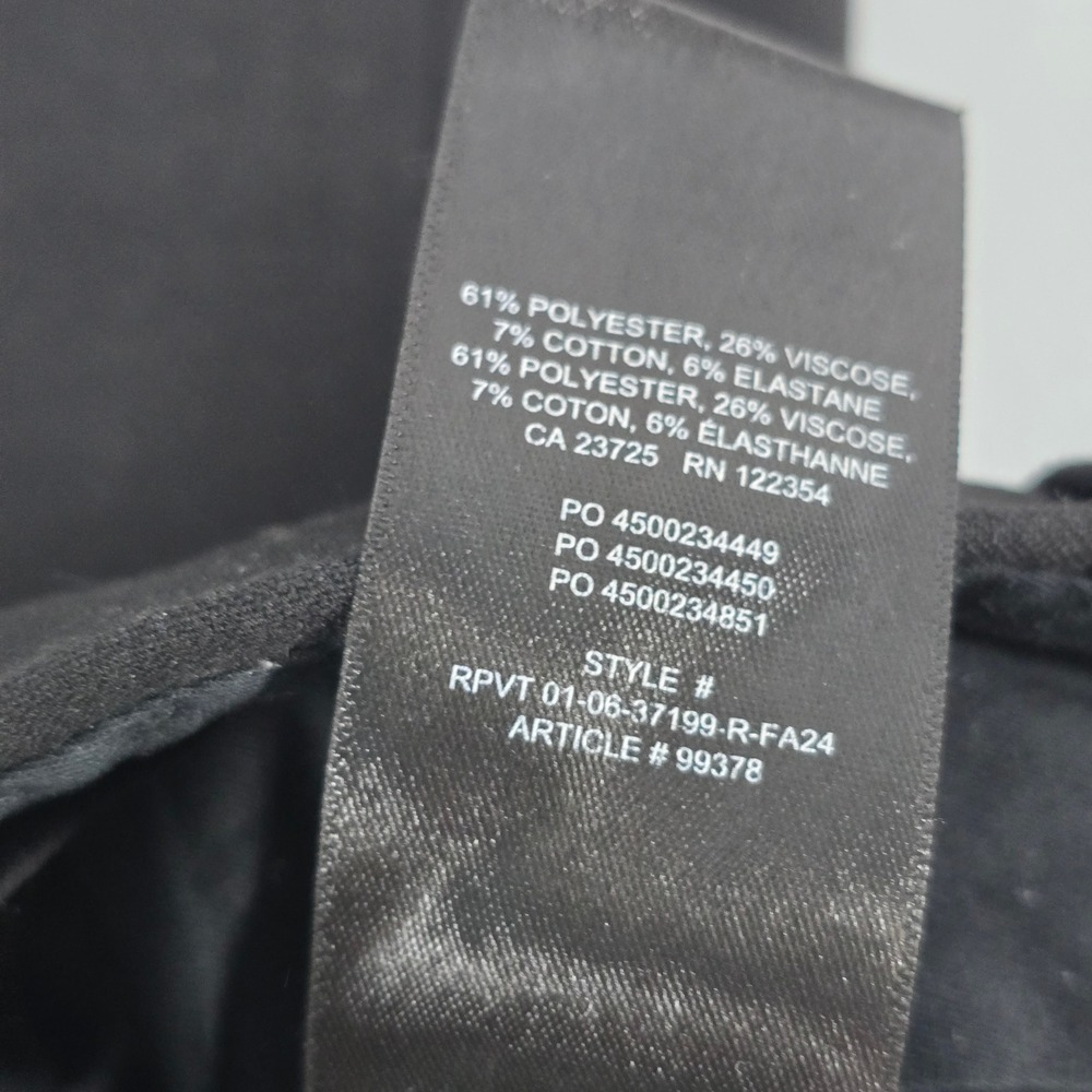 Babaton Aritzia Black Wide Leg High Waisted Dress Pants Trousers 99378 - Picture 9 of 10